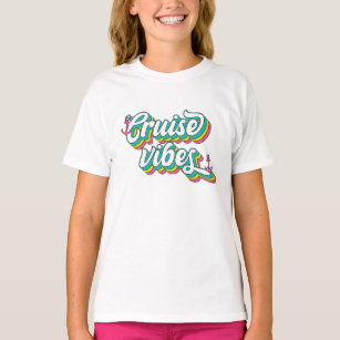 Niedliche und farbenfrohe Retro Tour T-Shirt
