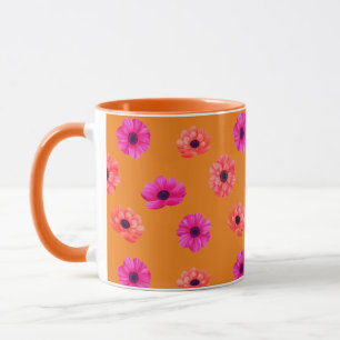 Niedliche und farbenfrohe tropische 3D-Frühlingsbl Tasse
