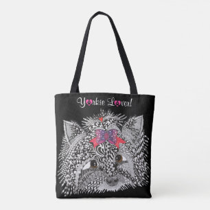 Niedliche und farbenfrohe Yorkshire Terrier Tote B