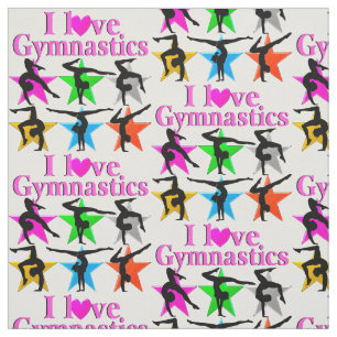 NIEDLICHE UND FARBHAFTE LIEBE GYMNASTICS-DESIGN STOFF