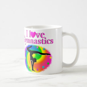 NIEDLICHE UND FARBHAFTE LIEBE GYMNASTICS-DESIGN TASSE