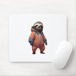 Niedliche und freundliche Sloth Illustration Mousepad