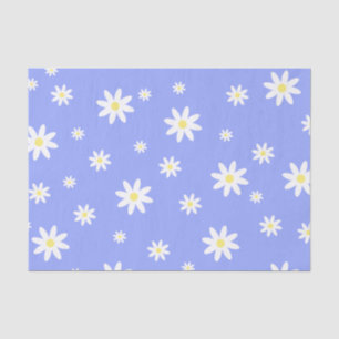 Niedliche und gürtelblaue und weiße Farbmuster Seidenpapier