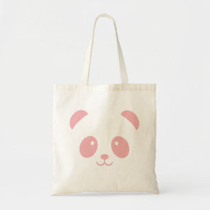 Niedliche und kaltrosa Panda Tote Bag Tragetasche