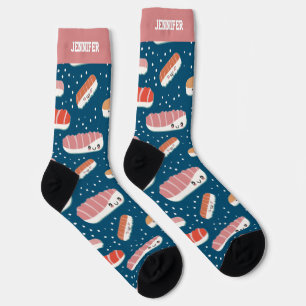 Niedliche und Kawaii Sushi Muster japanische Küche Socken