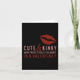 Niedliche und kinky Valentine Lippen Feiertagskarte