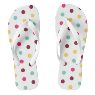 Niedliche und klassische Pastelltafeln, Polkadotte Flip Flops