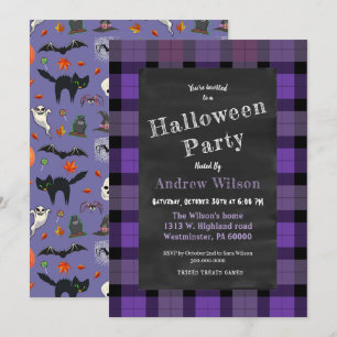 Niedliche und leckere Halloween-Tafel Einladung