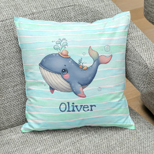Niedliche und leise Little Whale Kissen