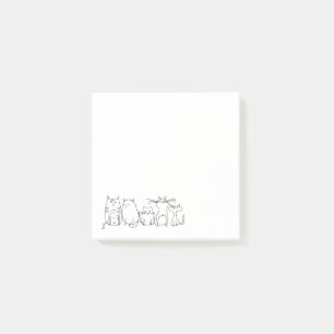 Niedliche und lustige Cat Lady Post-it Klebezettel