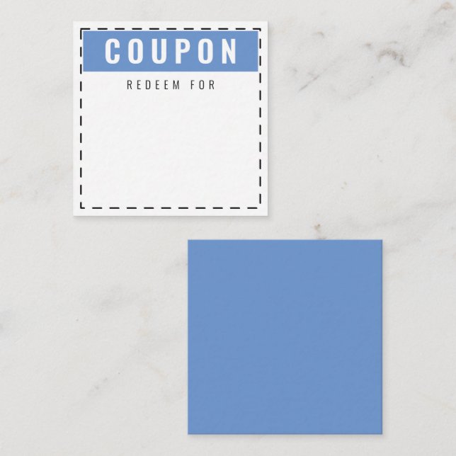 Niedliche und lustige Coupons |Blank Cornflower Bl Mitteilungskarte (Vorne/Hinten)