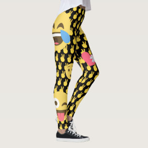 Niedliche und lustige Emoji-Leggings Leggings