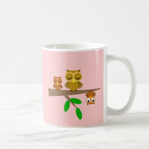 niedliche und lustige Eule Kaffeetasse