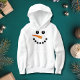 Niedliche und lustige Kinder Snowman Face Festival Hoodie (Von Creator hochgeladen)