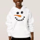 Niedliche und lustige Kinder Snowman Face Festival Hoodie (Vorderseite)