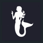 Niedliche und lustige Silhouette eines MERMAID | Poster<br><div class="desc">| LAKE LIFE | NAUTISCH | BOOT | ANCHOR | LAKE LIFE | DAS LEBEN AM SEE IST BESSER | FUN | CHIC | EINFACH | WASSER | FUN BOOTING DECOR ACCESSORIES FÜR DIE ZUHAUSE | NAUTISCHE TROPISCHE WOHNGESTALTUNG | CLASSIC SILHOUETTE DESIGN | STRAND | SEE | OCEAN DECOR ZUHAUSE...</div>