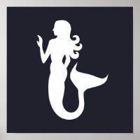 Niedliche und lustige Silhouette eines MERMAID |