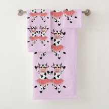 Niedliche und lustige tanzende Kühe