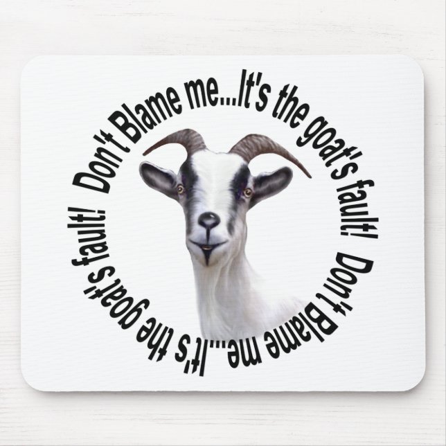 Niedliche und lustige Ziegenmousepad Mousepad (Vorne)