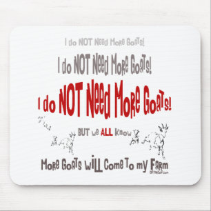 Niedliche und lustige Ziegenmousepad Mousepad