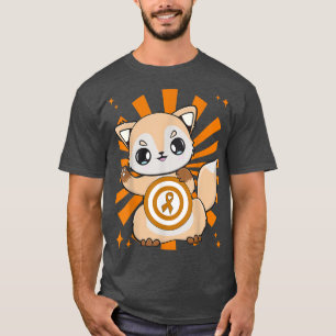 Niedliche und orangefarbene Schleimhaut für Leukäm T-Shirt