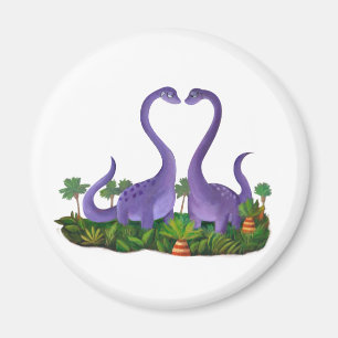 Niedliche und romantische Dinosaurier Magnet