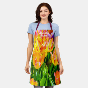 Niedliche und schicke Blume Schürze