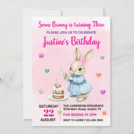 Niedliche und sonnige Geburtstagsparty Einladung