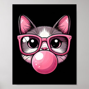 Niedliche und sonnige Katzenrutsche, rosa Stühle u Poster