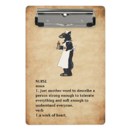 Niedliche und sonnige Vintage Backnurse Mini Klemmbrett