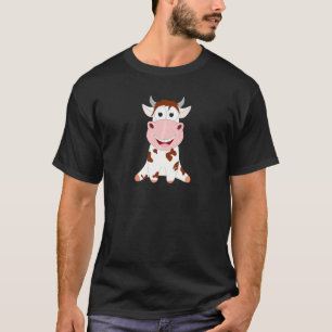 Niedliche und süße Kuh  Kalb Rind Bull Kühe Landwi T-Shirt