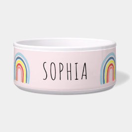 Niedliche und trendy Rainbow Dog Bowl Napf