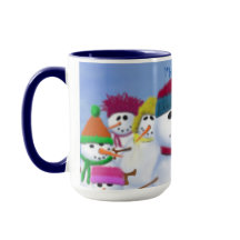 Niedliche und Whimsikschneemänner