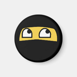 Niedliche und winzige Ninja-Kriegerin Emoji Magnet