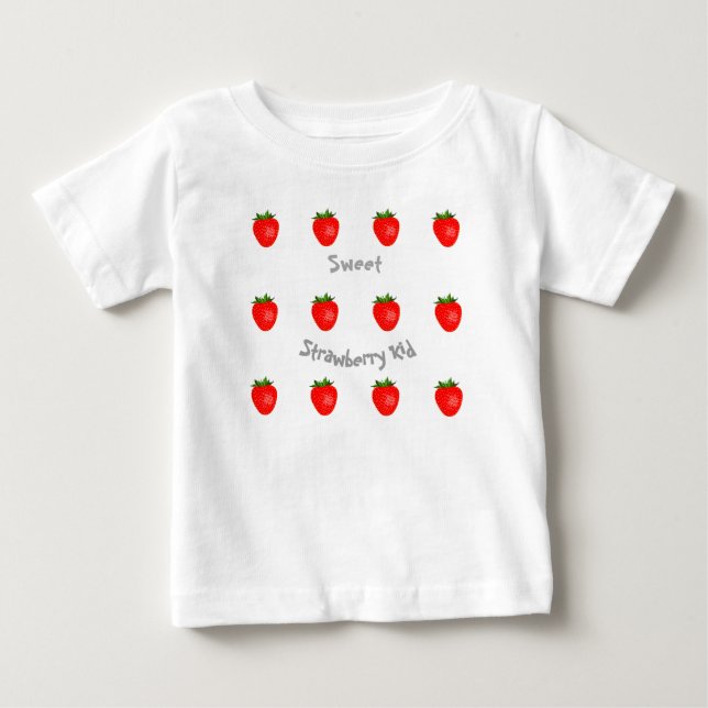 Niedliche und Yummy'Sweet Strawberry Kid' Top / Sh (Vorderseite)