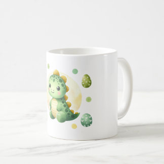 niedliche und zauberhafte grüne Dinosaurier-Tasse Kaffeetasse
