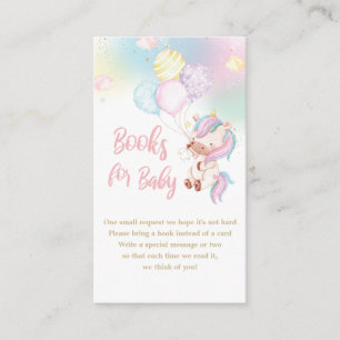 Niedliche Unicorn Baby Girl Duschbücher für Baby  Begleitkarte