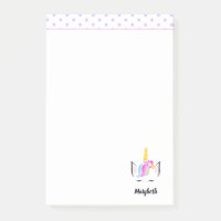 Niedliche Unicorn Blume Kronzeichnung Girl's Name