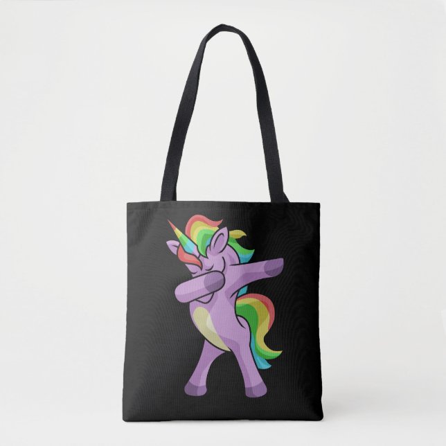 Niedliche Unicorn Dabbers Tasche (Vorderseite)