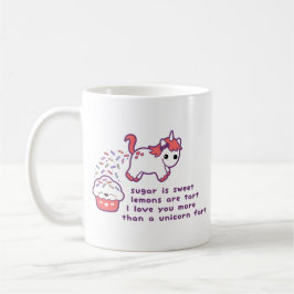 Niedliche Unicorn-Furz Tasse