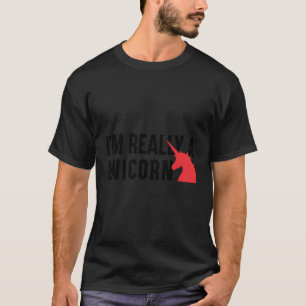 Niedliche Unicorn Graphic T-Shirts - ich bin wirkl