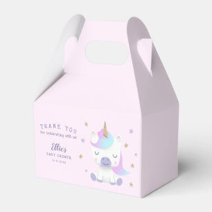 Niedliche Unicorn Kinderdusche Vielen Dank Geschenkschachtel