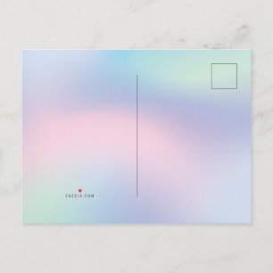Niedliche Unicorn Rainbow Geburtstagsparty-Kinder Ankündigungspostkarte