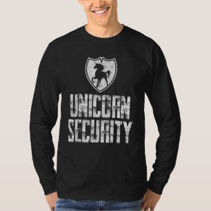 Niedliche Unicorn-Sicherheit und protec vorhanden T-Shirt