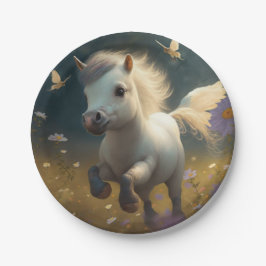 Niedliche Unicorn-Teller Pappteller