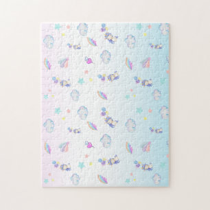 niedliche Unicoron Ballon Regenbogen Geburtstagspa Puzzle