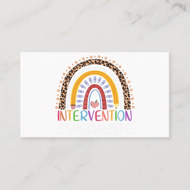 Niedliche Unterstützung der kleinen Hände bei der  Visitenkarte (Vorderseite)