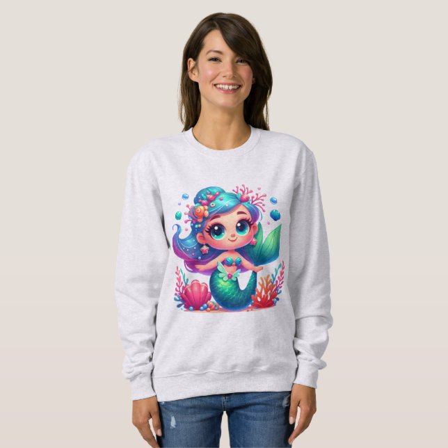 Niedliche Unterwassermedaille Sweatshirt (Vorne ganz)