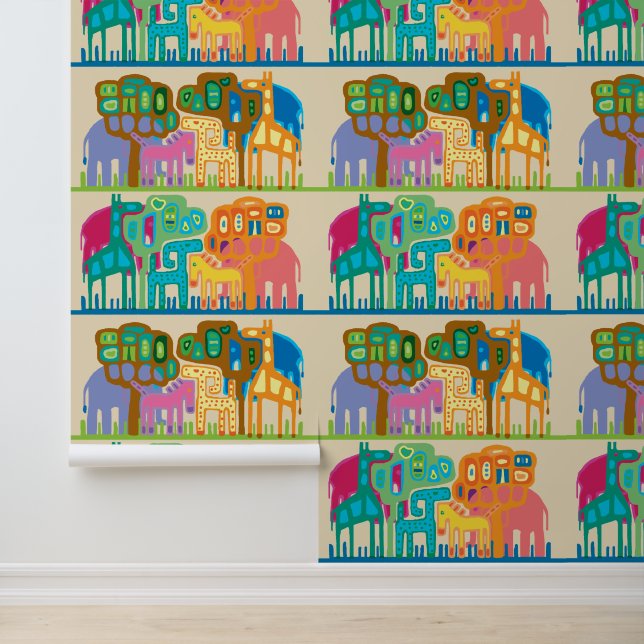 Niedliche Urwaldtiere Wallpaper Tapete (Anwendung)