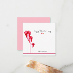 Niedliche Valentine Art Personalisierte Karte